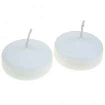 Candele galleggianti bianche 4,5 cm 28 pezzi