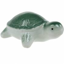 Tartaruga galleggiante in ceramica verde 11,5 cm 1p