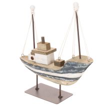 Prodotto Decorazione navale, stile marittimo, in legno con supporto, 20 cm