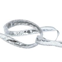 Prodotto Nastro decorativo argento con bordo filo 15mm 25m
