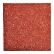 Tovaglioli Ornamenti in Rilievo Bordeaux 33x33 cm 15pz