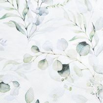 Prodotto Tovaglioli motivo eucalipto bianco verde 33x33 cm 20 pz