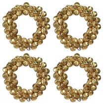 Prodotto Portatovaglioli campanelli in metallo dorato Ø5cm 8 pz