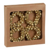 Prodotto Portatovaglioli campanelli in metallo dorato Ø5cm 8 pz