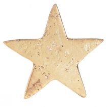 Prodotto Portatovaglioli stella oro aspetto antico metallo 6,5 cm Ø4 cm 4 pz