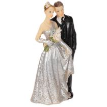 Prodotto Coppia che festeggia l'anniversario di matrimonio d'argento, 10 cm.