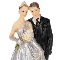 Prodotto Coppia che festeggia l'anniversario di matrimonio d'argento, 10 cm.