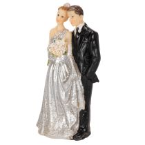 Prodotto Coppia che festeggia l'anniversario di matrimonio d'argento, 10 cm.