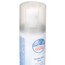 Prodotto Spray glitterato effetto neve argentato per finestre e decorazioni invernali 150 ml