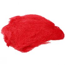 Sisal rosso, decorazione natalizia, lana sisal 300g