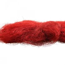 Sisal rosso bordeaux fibra naturale 300g