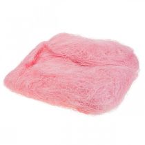 Erba di sisal per l&#39;artigianato, materiale artigianale materiale naturale rosa 300 g
