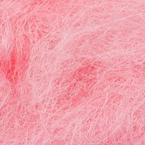 Erba di sisal per artigianato, materiale artigianale materiale naturale rosa 300g