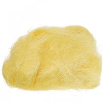 Prodotto Erba di sisal per l&#39;artigianato, materiale artigianale materiale naturale giallo 300 g