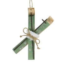 Prodotto Addobbi di Natale Sci Menta 13,7 cm x 7 cm 3 pezzi