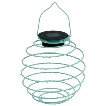 Prodotto Lampada solare da giardino turchese 22 cm con 25 LED bianco caldo