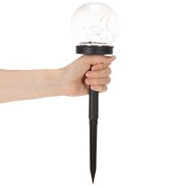 Prodotto Lampada da giardino, lampada a globo con picchetto per illuminazione esterna, 36 cm, 4 pezzi