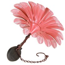 Prodotto Luce solare a LED per fiori da giardino in metallo rosa Ø30cm