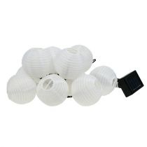 Prodotto Catena di lanterne solari LED 4.5m bianche 10 lampadine