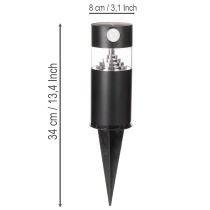 Prodotto Lampada solare da giardino con sensore di movimento, LED, 34 cm
