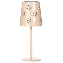 Prodotto Lampada da tavolo con motivo floreale, ad energia solare, per un'illuminazione romantica del giardino, 28 cm