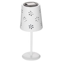 Prodotto Lampada da tavolo solare con motivo floreale per l'illuminazione di balconi, terrazze o giardini, 28 cm