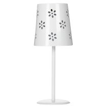 Prodotto Lampada da tavolo solare con motivo floreale per illuminare balcone, terrazzo o giardino, 28 cm