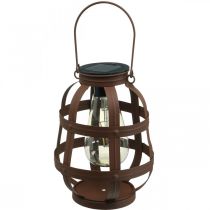 Lampada solare, luce da giardino, lanterna decorativa bianco caldo Ø14,5cm H19cm