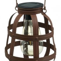 Lampada solare, lampada da giardino, lanterna decorativa bianco caldo Ø14.5cm H19cm
