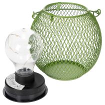 Prodotto Lanterna solare a LED rotonda, perfetta per giardino o patio, illuminazione d'atmosfera, 12 cm