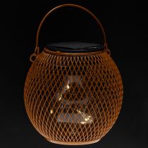 Prodotto Lanterna solare a LED per l'illuminazione suggestiva del giardino in un attraente design in metallo, 12 cm