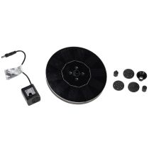 Prodotto Pompa solare per laghetti da giardino, fontana decorativa galleggiante con LED, 16 cm