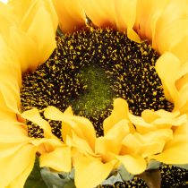 Prodotto Girasole artificiale con foglie e fiori realistici, 58 cm, 3 pezzi
