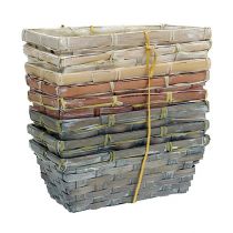 Prodotto Set cestino per patatine bianco, grigio, marrone 8 pezzi 20 cm x 11 cm