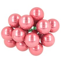 Prodotto Palline di Natale su filo, set di mini bacche lucide a specchio, 20 mm, 140 pezzi