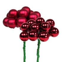 Prodotto Bacche a specchio 20mm rosse 140 pz