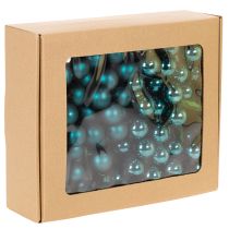 Prodotto Mini palline di Natale in mix lucido opaco con bacche a specchio, 20 mm, 140 pezzi