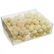 Prodotto Mini palline di Natale mix panna opaco/lucido Ø25mm 140p