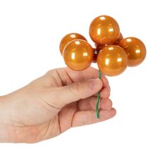 Prodotto Mini palline di Natale su filo, bacche specchiate, colorate, 40 mm, 32 pezzi