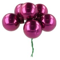 Prodotto Mini palline di Natale su filo, bacche specchiate, colorate, 40 mm, 32 pezzi