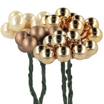 Prodotto Bacche a specchio Ø1,5 cm marrone-oro 140 pz