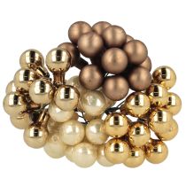 Prodotto Bacche a specchio Ø1,5 cm marrone-oro 140 pz