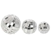 Prodotto Sfere decorative a specchio, elemento decorativo per feste, argento, 2-4 cm, 50 pezzi