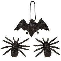 Prodotto Ragno, pipistrello figure nere 10cm, 14cm 3 pezzi