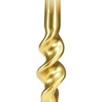 Prodotto Candele intrecciate candele a spirale in oro bianco Ø2cm H30cm 2 pezzi