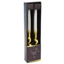 Prodotto Candele intrecciate candele a spirale in oro bianco Ø2cm H30cm 2 pz