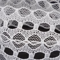 Prodotto Nastro decorativo con pizzo, in cotone, con bordo fine, in rotolo, largo 25 mm, lungo 10 m.
