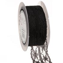 Prodotto Nastro in pizzo vintage nero da lutto nastro in pizzo 40mm 20m