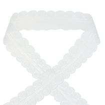 Nastro decorativo in pizzo cuori nastro decorativo pizzo bianco 25mm 15m