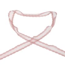 Prodotto Nastro di pizzo nastro da sposa nastro di pizzo rosa antico 20mm 20m